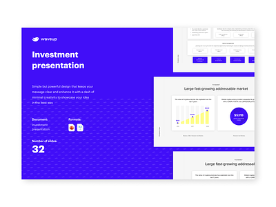 Investment pitch deck for crypto company