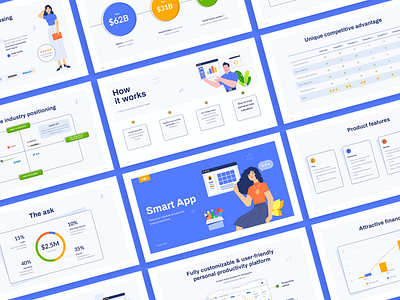 Free PowerPoint Pitch Deck Template business deck illustrations investor keynote pitch pitch deck design powerpoint presentation startup deck template