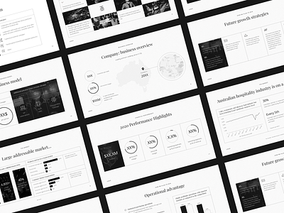 Nightclub Pitch Deck black and white business presentation charts classic clubs data visualization investor deck investor pitch keynote presentation nightclub pitch deck powerpoint presentation design