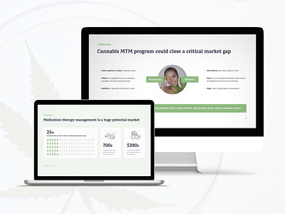 Cannabis PowerPoint Presentation business presentation cannabis cbd data viz graphic design healthcare investor deck investor pitch keynote presentation pitch deck powerpoint presentation design