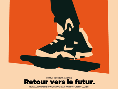 Poster advertising shoes illustrator