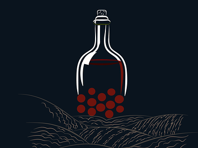 wine label design illustration logo vector
