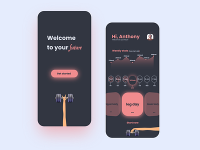 Workout app UI