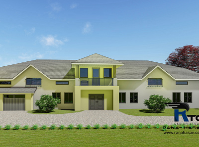 Exterior House Remodel & Render || Md Rana Hasan 3d rendering 3ds max rendering american house design architecture architecture design canada exterior design gardening house design house rendering landscape design landscape rendering swizerland uae uk usa