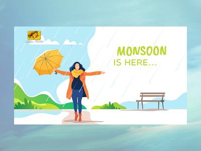 Monsoon is here..... illustration