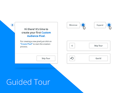 Gravity4 - Guided Tour Component component facebook flat guidance step by step tour ui ux