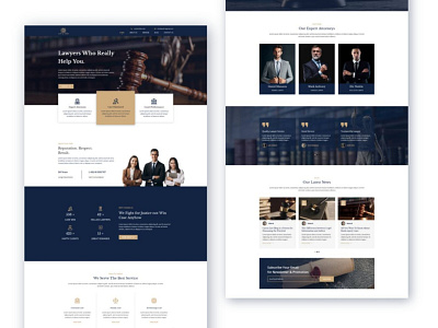 Divi Law Firm Layout