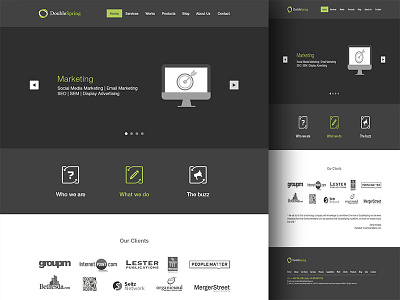 DoubleSpring Webpage behance design dribbble icons ui ux web