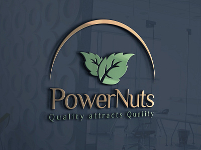 Power Nuts Logo branding design illustration logo logodesign logos nuts logo power logo power nuts logo