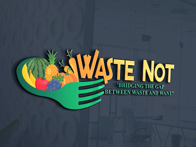 Wast Not Logo branding design illustration logo logodesign logos not waste logo waste not