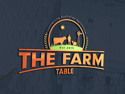 Farm Logo Design australia farm farm logo farm logo desing farming fivrr logo logodesign