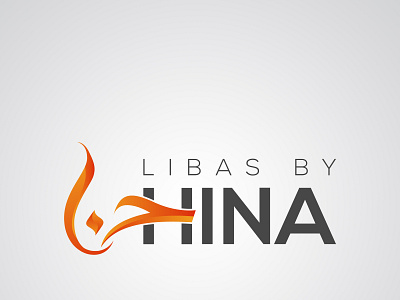 Urdu and English Calligraphy Logo Design | Libas By Hina
