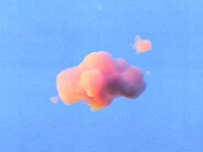 Stylized 3D Cloud Render 3ddesign blender blender3d blendercycles cloud cyclesrender design minimal texture volumetric