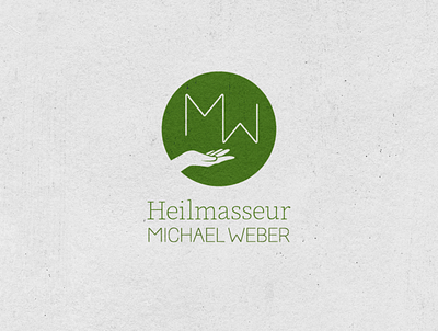 Logodesign "Heilmasseur Michael Weber" branding branding and identity branding concept branding design design flat illustration logo logodesign logodesignersclub logos logotype vector