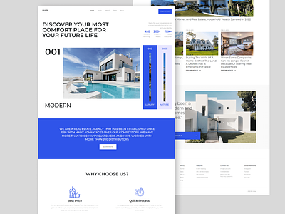 Real Estate Agency design front-end landingpage webdesign webflow