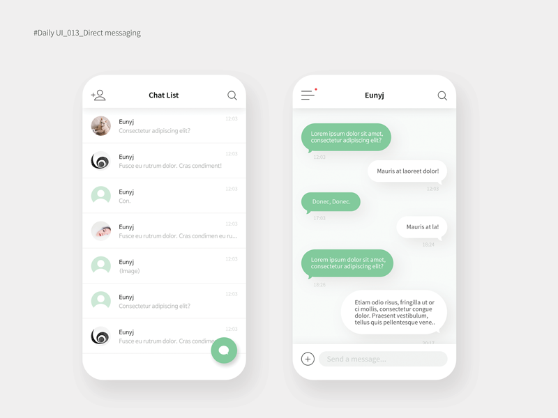 #Daily UI_013_Direct messaging