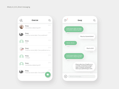 #Daily UI_013_Direct messaging