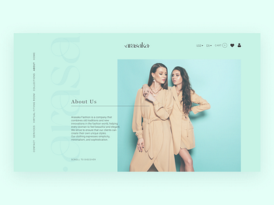 Fashion Website💙 2021 design branding clean clean design clothes clothing brand ecommerce fashion flat grid layout logo minimal minimalistic shop store typogaphy ui ux web webdesign