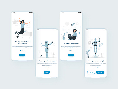 Onboarding UI for mobile app 🤖