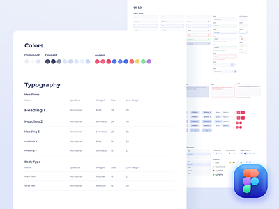 Design system in Figma 🚀 brand book buttons color palette colors components design system grid system inputs modules selects smart design spacing style guide styles systemic design typography ui elements variants visual identity visual system