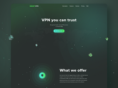 Landing page for the VPN services 🧩