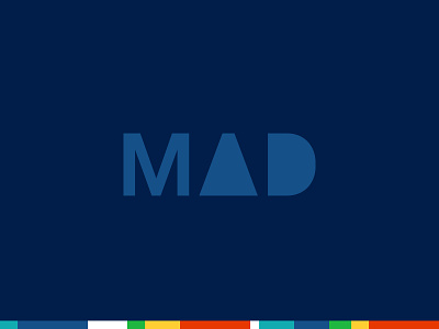 New Matthew Dimmett Creative Logo - Alternate blue branding logo primary colors type
