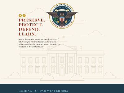 Game of the Presidents Website government muted colors owl united states usa website whitehouse