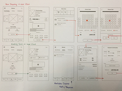 Movie Ticket Booking Mockup