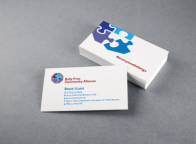 Bully Free Community Alliance Business Card branding business card design businesscard design graphic design logo logo design