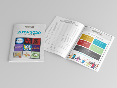 Marquee Program Booklet booklet booklet design branding design design document graphic design logo design