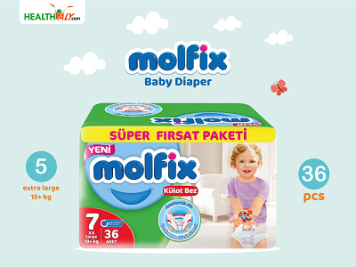 Molfix Baby Diaper banner