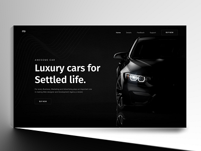 Car Header Exploration app automotive car character clean design desktop flat hero illustration landing landing page landing page detail testimonials minimal minimalistic page repair ui web website