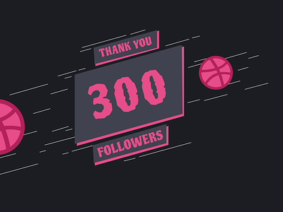 300 followers! 300 app branding cards clean design dribbble follow me followers minimal thank you thanks thankyou typography ui ux web website