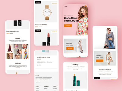 E-commerce Shopify Landing Page - Mobile Responsive