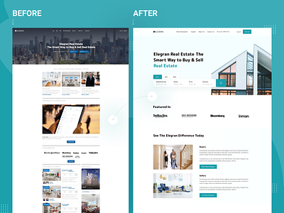 Real Estate Website Redesign- ELEGRAN