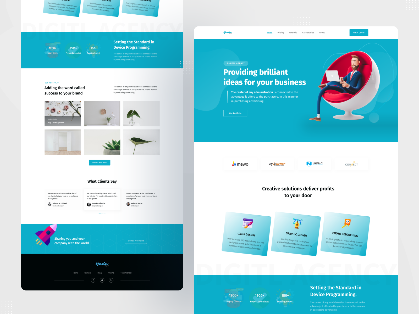 Digital Agency Landing Page by Arafat Mahfuz 🔥 for ITO Team on Dribbble