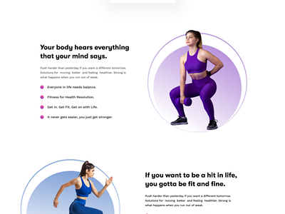 Fitness Landing Page - Blender by Arafat Mahfuz 🔥 for ITO Team on Dribbble