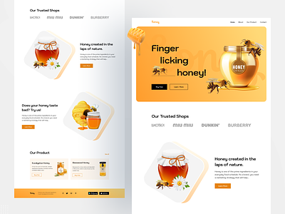 Honey Shop designs, themes, templates and downloadable graphic elements on  Dribbble