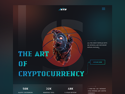 NFT Marketplace - Landing Page Design blockchain branding crypto cryptocurrency design homepage illustration landing page logo marketplace minimal nft nfts token ui ui design ux web web design website