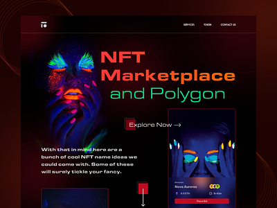 NFT Landing Page Design crypto design etherium landing page landingpage nft nft coin nft landing page nft marketplace nft web nft web design nftwebdesign platform token ui ui design ux web web design website