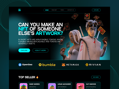 NFT Marketplace - Landing Page Design