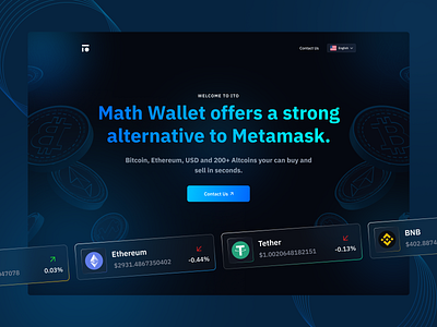 Crypto payment  Landing page