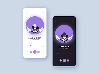 Music player app app design drawing illustration layout minimal mobile play player player ui print product design typography ui ux vector web design