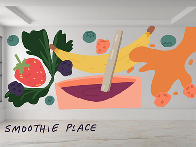 Hypothetical Mural: Smoothie restaurant