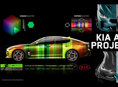 KIA Art Project Concept automotive branding design ui