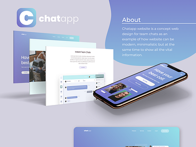Chatapp Page appdesign ui ux web