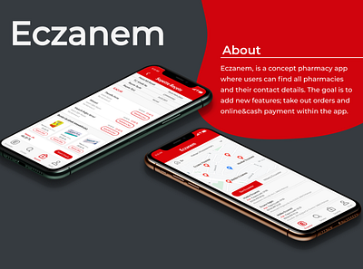 Eczanem app design appdesign design ui ux