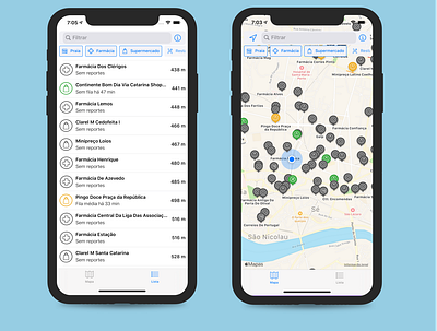 Posso ir? App Design app colors location map pin ui