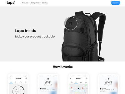 Lapa - Landing Page app landingpage product tracker website website concept website design