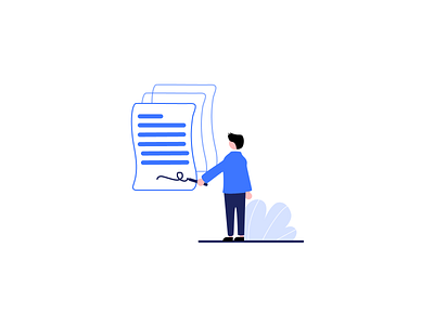 User Agreement design illustration